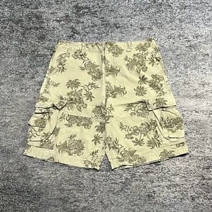 Wonder Wall Cargo Shorts Mens 36 Floral Pattern Surf Skater Vintage Y2K